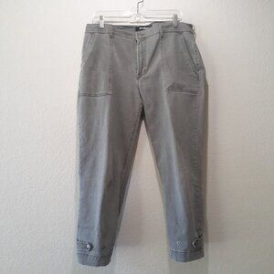 Express Cropped Tab Ankle Pants